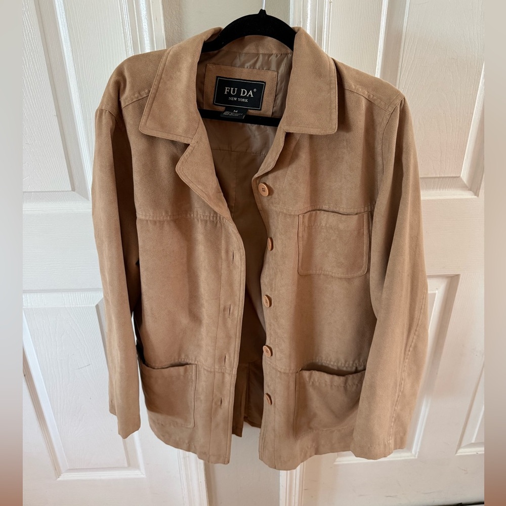 FU DA Women's Tan Utility Jacket - Picture 2 of 4